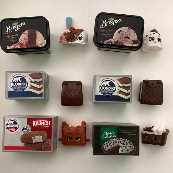 Shopkins lot - 14 frozen foods set - Breyers, Klondike, Slush Puppies, Popsicles - Picture 3 of 5